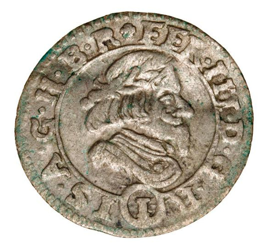 1 krajcar 1647 Elżbieta Lukrecja Księstwo Cieszyńskie Skoczów