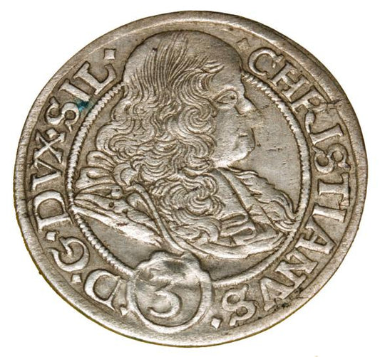 3 krajcary 1669 Chrystian Wołowski Księstwo Brzesko-Legnicko-Wołowskie Brzeg