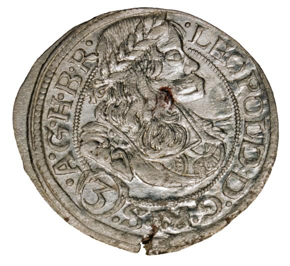 3 krajcary 1669 Leopold I Habsburg Wrocław