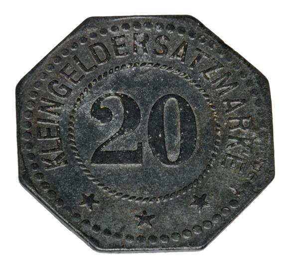 20 fenigów Bamberg Zaklady Tytoniowe