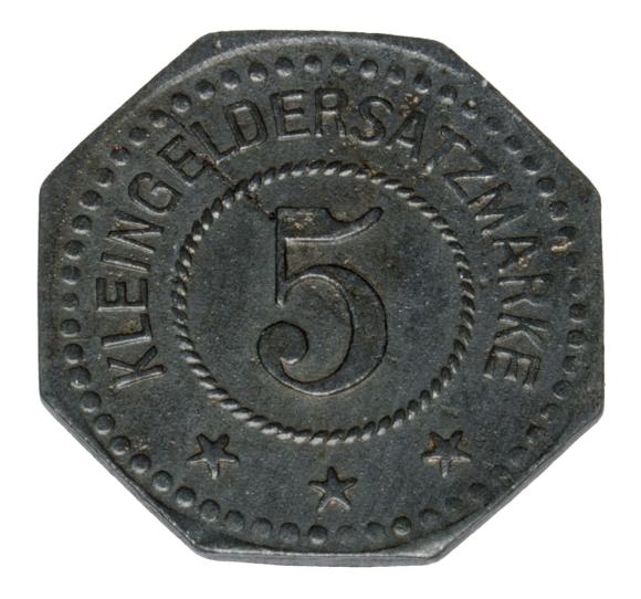 5 fenigów Mucheln Anhaltische Kohlenwerke