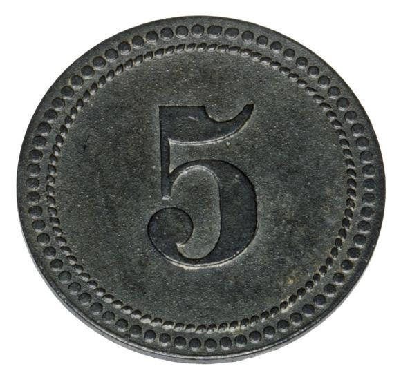 5 fenigów Steele Essen obóz jeniecki kopalnia węgla Johann Deimelsberg Steele Essen