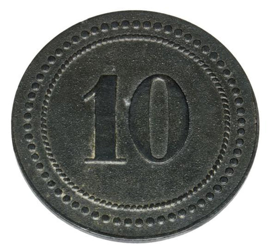 10 fenigów Steele Essen obóz jeniecki kopania węgla Johann Deimelsberg Steele Essen