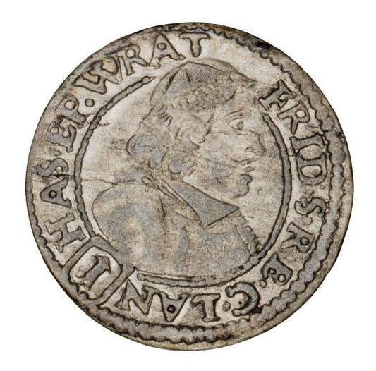 1 krajcar 1681 Fryderyk Heski Księstwo Nyskie Biskupów Wrocławskich Nysa