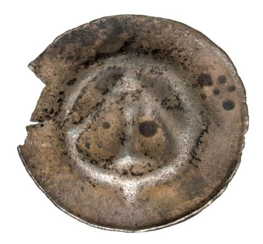 Brakteat XIII / XIV wiek Pomorze Zachodnie Tąglim Strzała