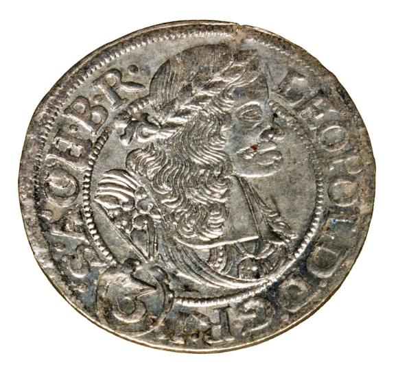 3 krajcary 1668 Leopold I Habsburg Wrocław
