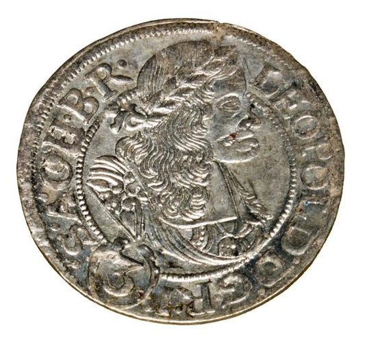 3 krajcary 1668 Leopold I Habsburg Wrocław