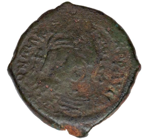 1/2 follis 582-602 Maurycjusz Bizancjum Saloniki