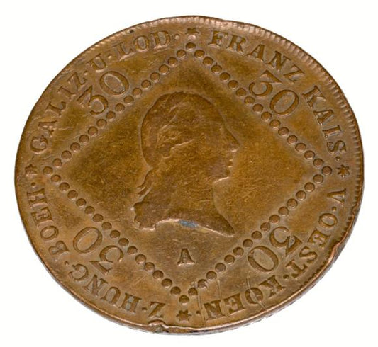 30 krajcarów 1807 Franciszek I Habsburg Austria Wiedeń