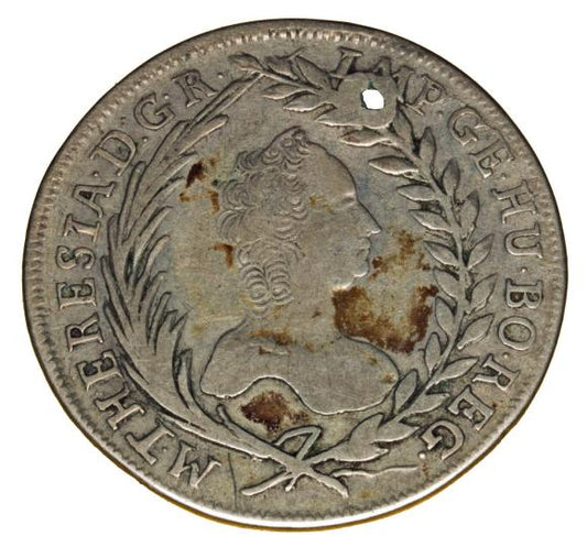 20 krajcarów 1764 Maria Teresa Habsburg Węgry Kremnica