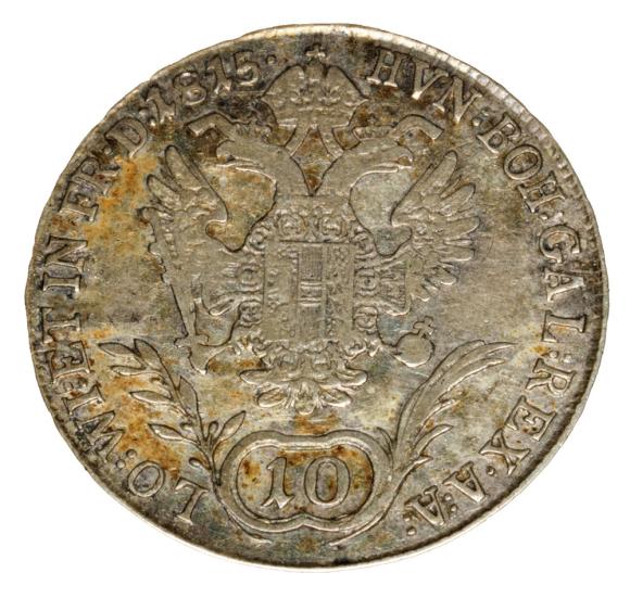 10 krajcarów 1815 Franciszek I Habsburg Austria Kremnica