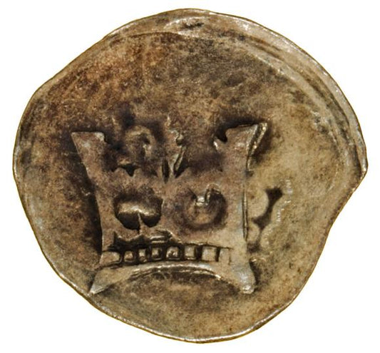 Fenig 1460-1469 Jerzy z Podiebradu i Maciej Korwin Górne Łużyce Zgorzelec