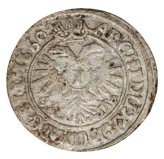 1 krajcar 1660 Leopold I Habsburg Śląsk Wrocław