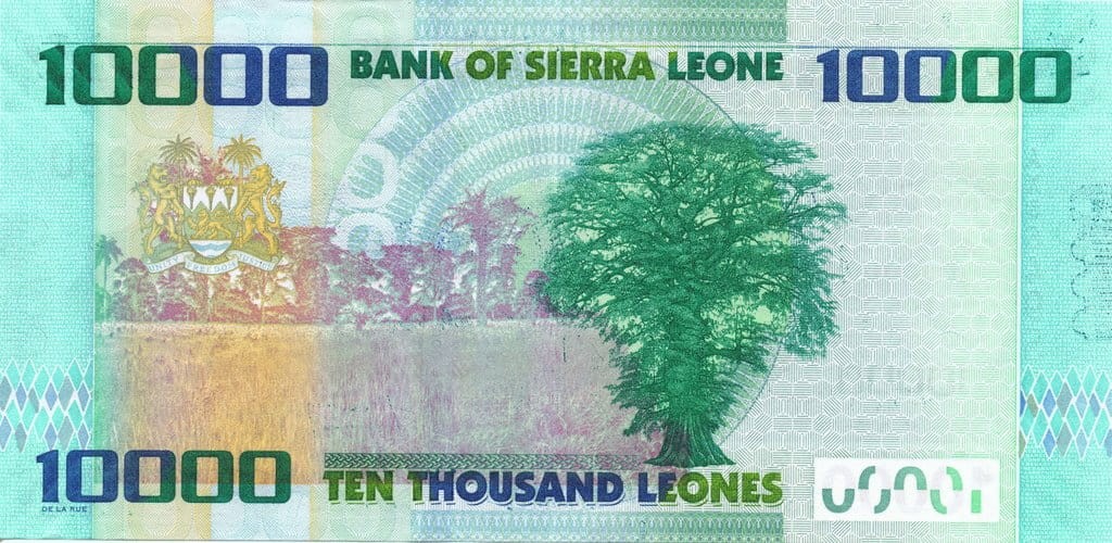 Sierra Leone 10 000 leones Gołąbek 2010 P-33