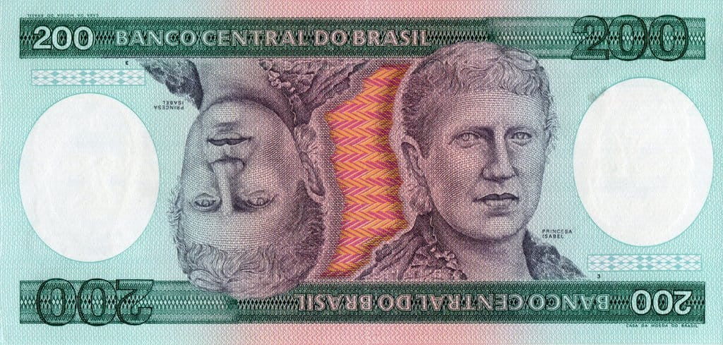 Brazylia 200 cruzeiros Kobiety 1981+ P-199b