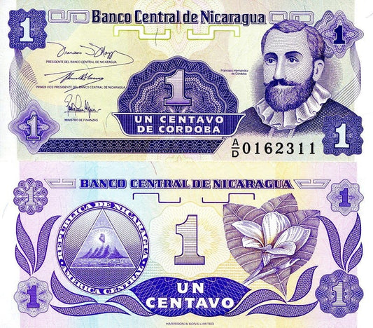 Nikaragua 1 centavo 1991 P-167