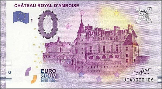 UE 0 euro Zamek w Amboise 2017
