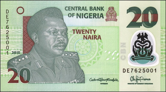 Nigeria 20 naira Garncarstwo 2015 P-34k