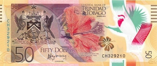 Trynidad i Tobago 50$ Koliber 2015 P-59