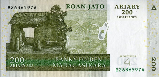 Madagaskar 200 ariary Aloalo 2004 P-87b