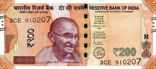 Indie 200 rupii Sarnath Muzeum 2022 P-113