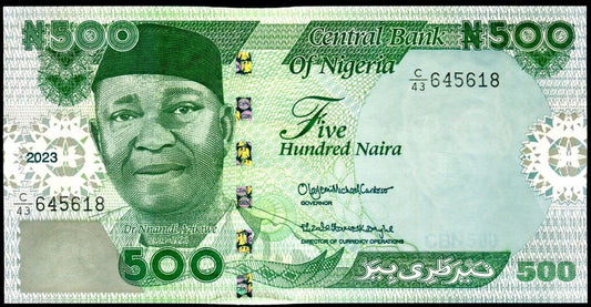 Nigeria 500 naira Platforma wiertnicza 2023 P-48b.2.1