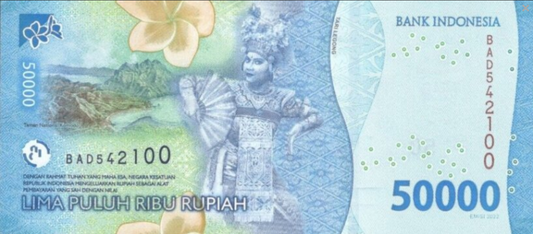 Indonezja 50000 rupii Kartawidjaja 2022 P-167