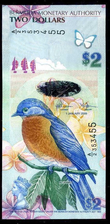 Bermudy 2 $ Sialia 2018  P-57c