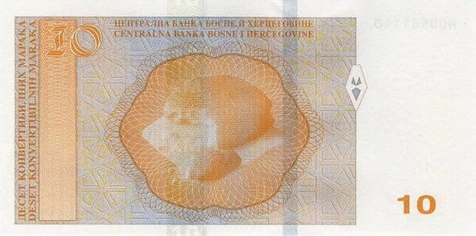 Bośnia i Hercegowina 10 maraka Bochenek 2019 P-81c