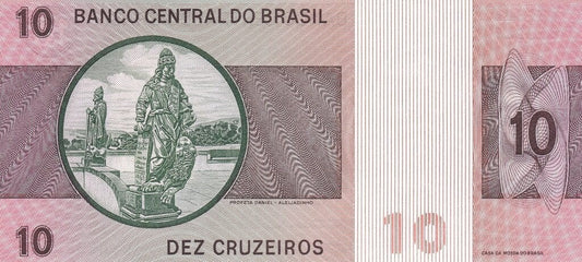 Brazylia 10 cruzeiros Rzeźby 1974 P-193b