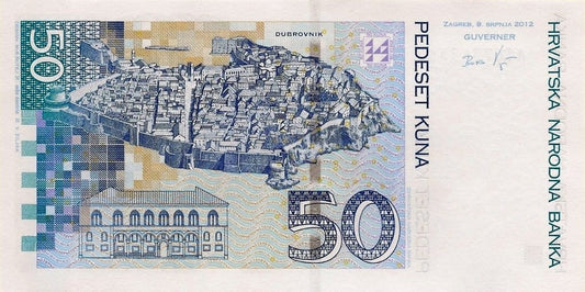 Chorwacja 50 kuna Dubrovnik 2012 P-40b
