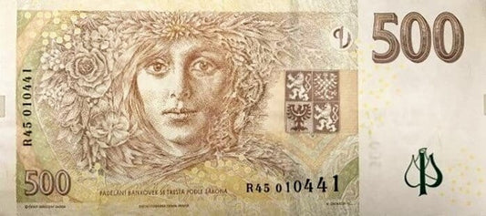 Czechy 500 koron Bożena Nemcova 2009 P-24bR