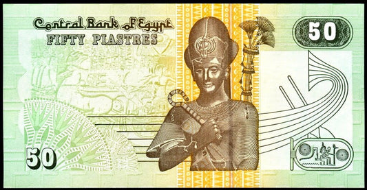 Egipt 50 piastres Król Faruk 2003+ P-62