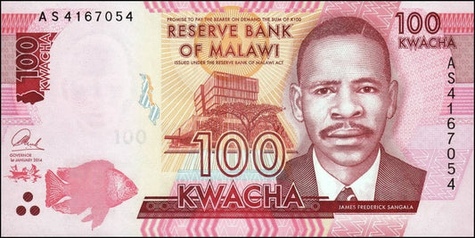 Malawi 100 kwacha Szkoła medyczna 2014 P-65a