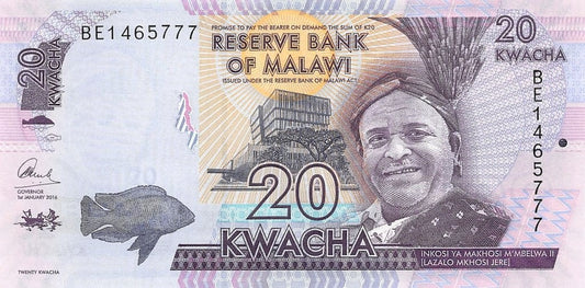 Malawi 20 kwacha Szkoła 2015/16 P-63