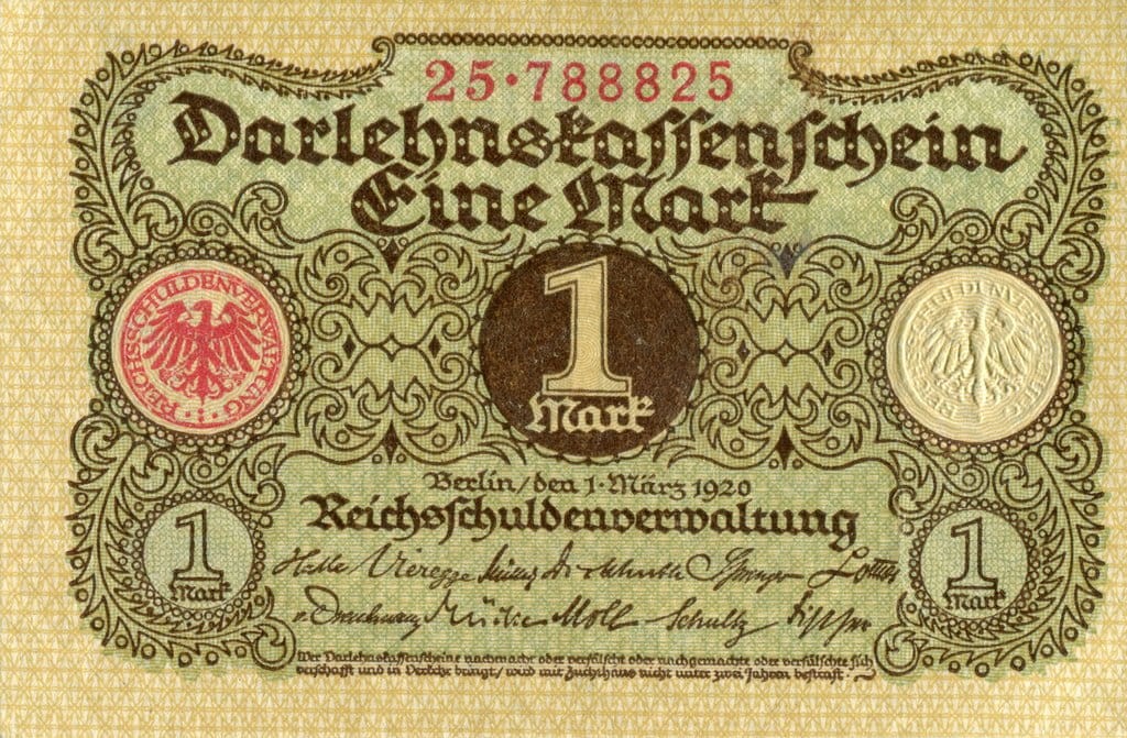 Niemcy 1 marka 1920 P-58