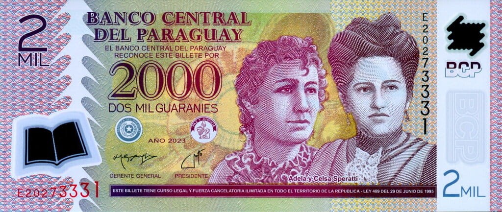 Paragwaj 2000 guarani Defilada 2023 P-228e