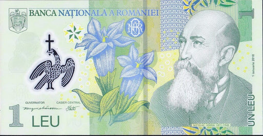 Rumunia 1 leu Nicolas Iorga 2023 P-117o