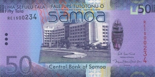 Samoa 50 tala Bank centralny 2017 P-41c