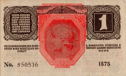 Austria 1 korona Wąż 1919 P-49