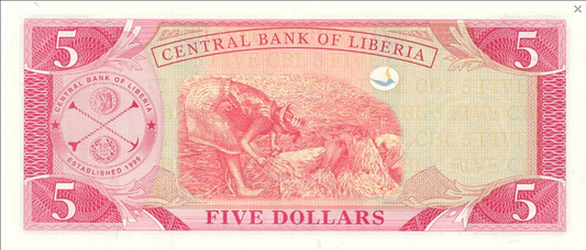 Liberia 5 dolarów Zbiory 2003 P-26a