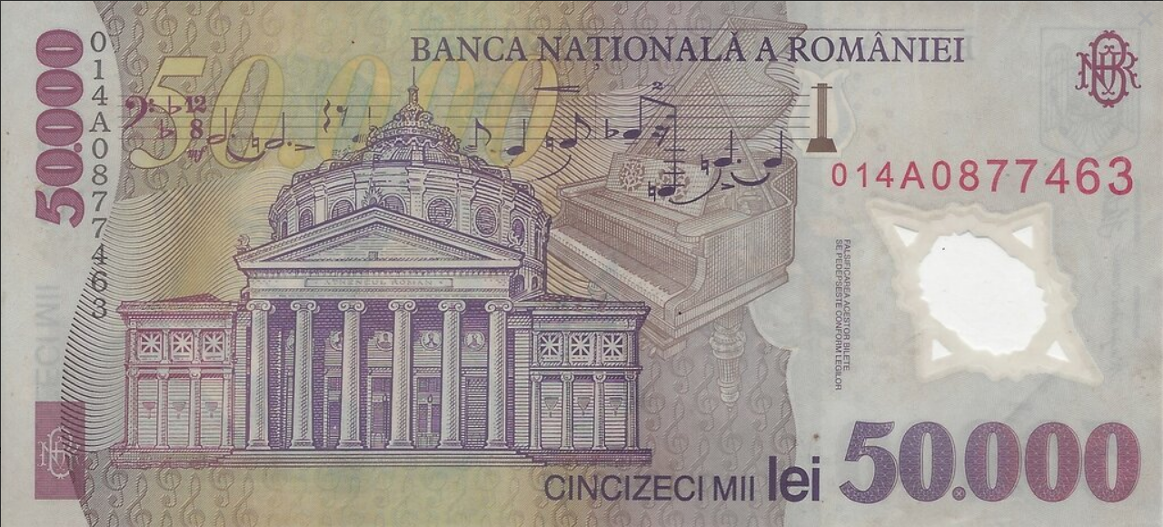 Rumunia 50 000 leu Opera 2001 P-113