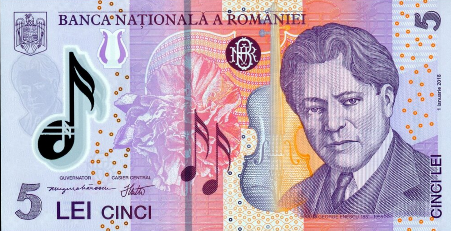 Rumunia 5 leu Opera 2019 P-118j