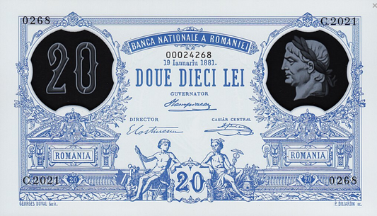 Rumunia 20 lei Pierwszy banknot 2021 P-126