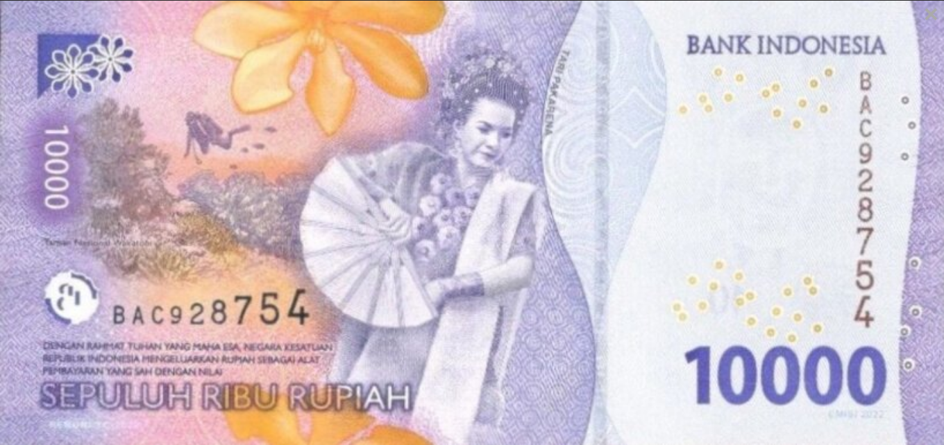 Indonezja 10000 rupii Kaisiepo /Kwiat 2022 P-165
