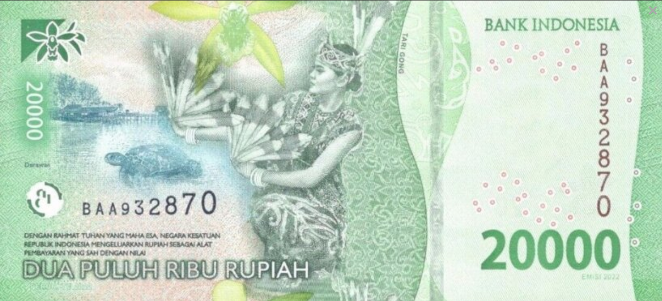 Indonezja 20000 rupii Ratulangi 2022 P-166