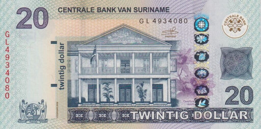 Surinam 20 $ Willa/ Góra 2019 P-164c