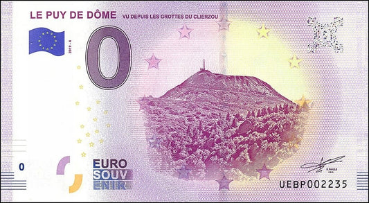 0 euro Le Puy de Dôme 2019.4