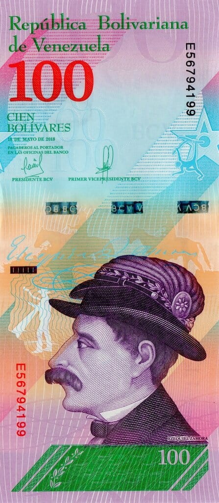 Wenezuela 100 Boliwarów Małpka 2018 P-106c
